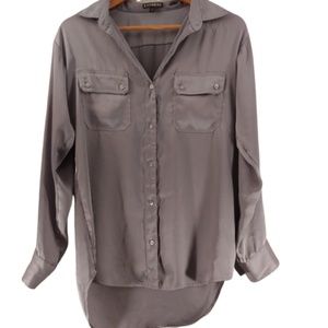 Express Gray Blouse